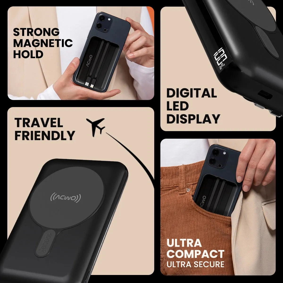 POwER Mag-1 MagSafe Compatible Power Banks